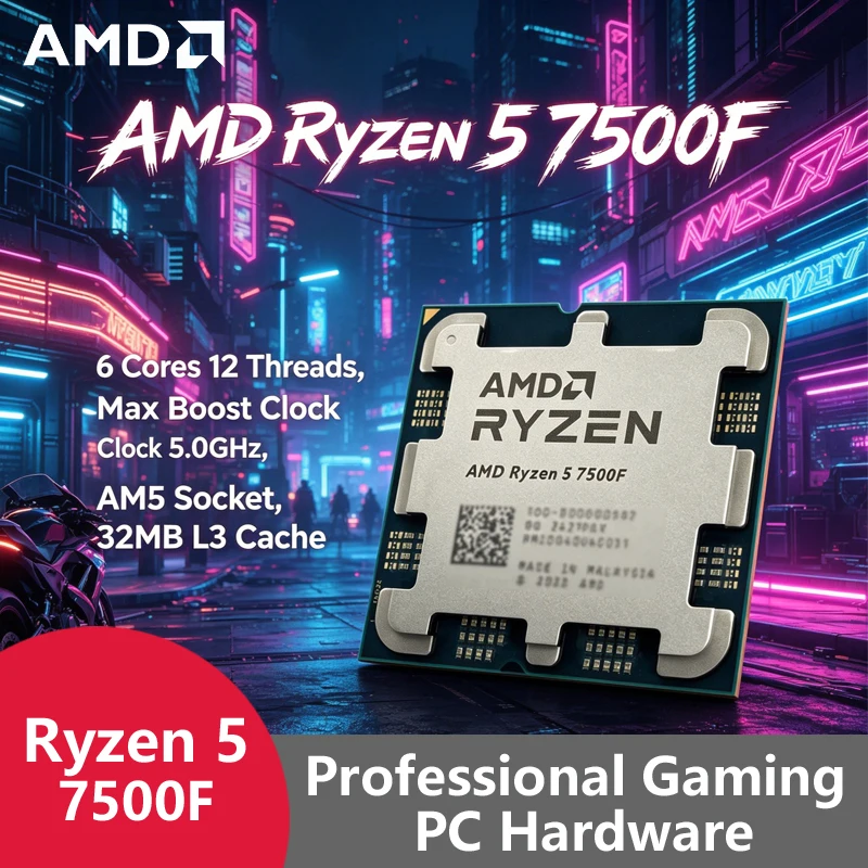 Pc Gaming Custom - Игровой процессор AMD Ryzen 5 7500F