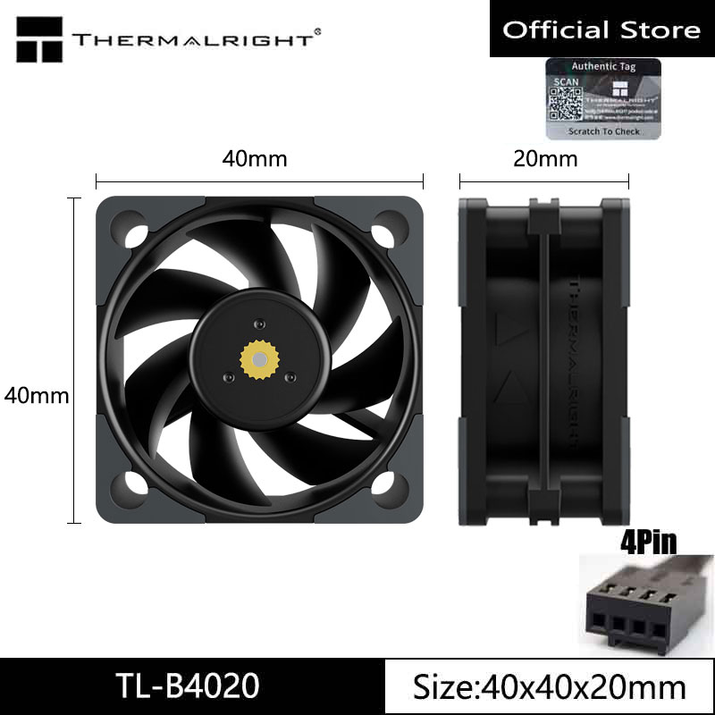 Pc Case Fan - Вентилятор охлаждения корпуса ThermalrightTL-B4020, 4 см,