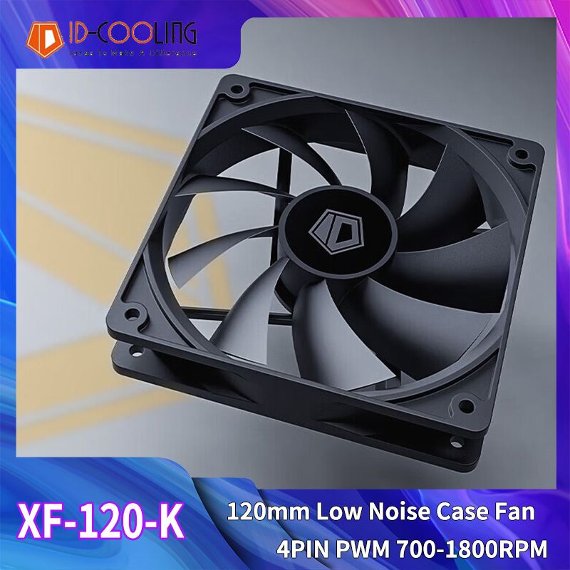 Pc Case Fan - ID-COOLING XF-120-K 120 мм 4-контактный ШИМ-кулер