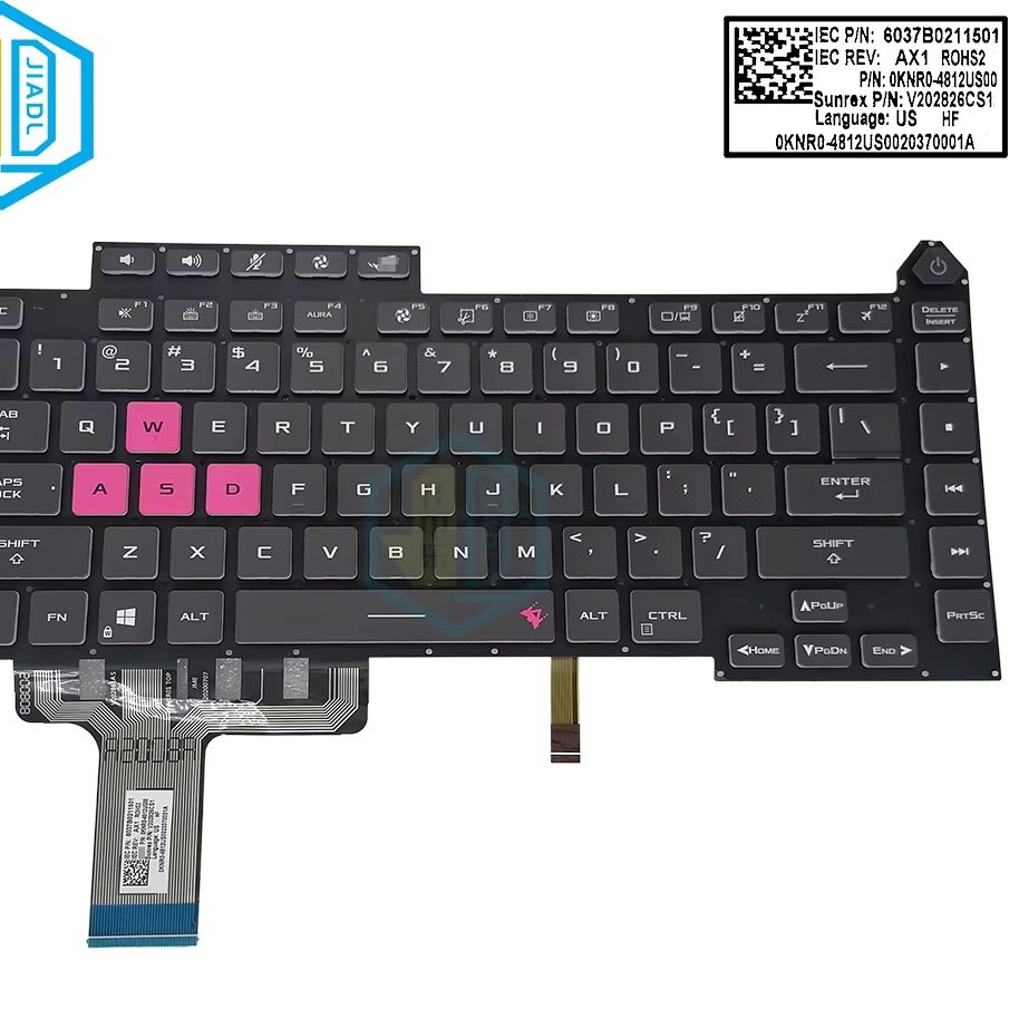 Pc Gaming Asus Rog - Клавиатура с подсветкой для ноутбука ASUS